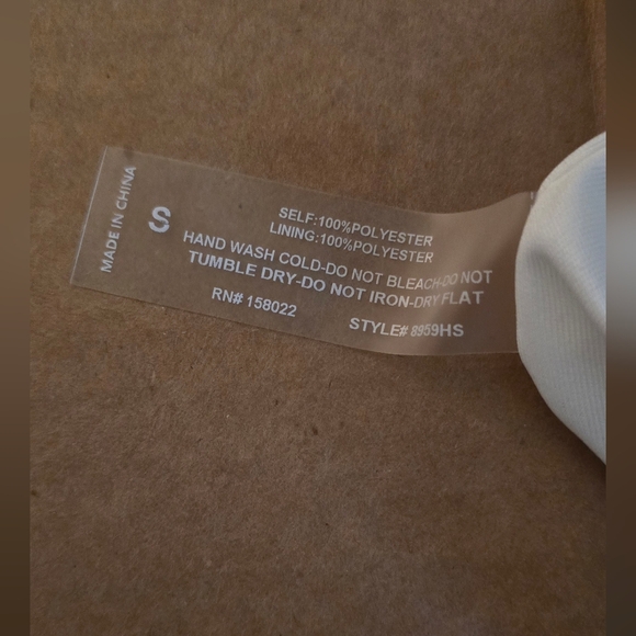 Hey Babe White Pleated Midi Summer Skirt Elastic Waist Chiffon New Size Small - Picture 4 of 4